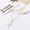 316L Stainless Steel New Fashion Fine Jewelry Pearl Butterfly Shell 3 Tassel Charms Chain Choker Necklaces Pendants For Women