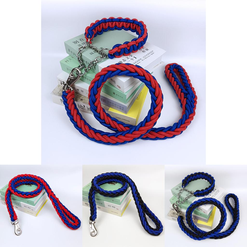 Pet Dog Leash Nylon Heavy Duty Nonextendable For Large Dogs
