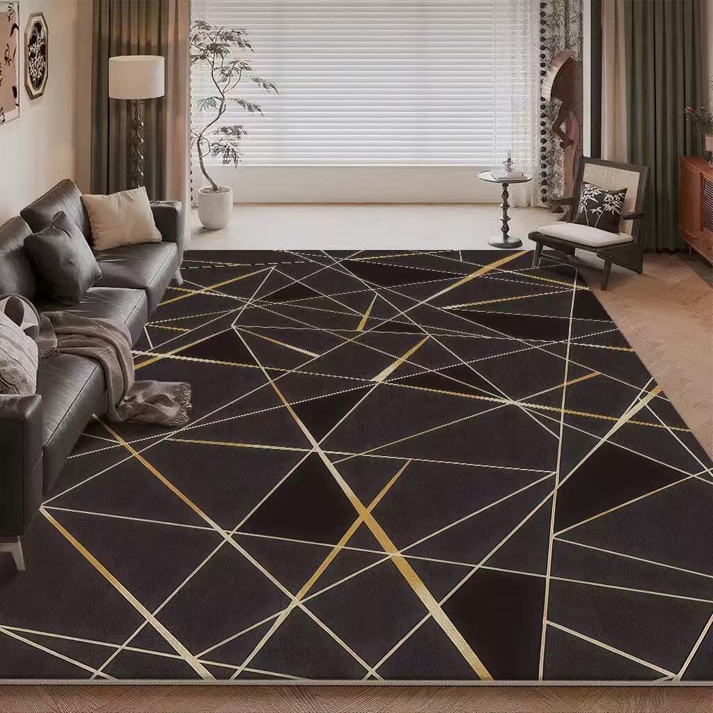 Living Room Carpet Sofa Coffee Table Decorative Carpet Dirt Resistant and Easy To Maintain Large Area Carpet