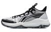 LiNing Combat Low Dämpfung Rutschfest und Verschleißfest Niedrig geschnittene Basketballschuhe Schwarz Weiß ABPR027-3