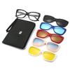 Sun shades 6 In 1 Sets TR90 Women Anti-Glare Men Magnet Sunshade High Quality Clip On Sun Eyewear Eyeglasses UV400