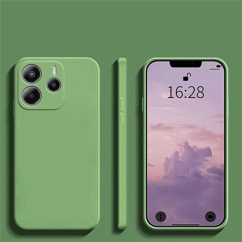 Liquid Silicone Case For Xiaomi Redmi Note 14 4G 5G Cases Redmi Note 14 Pro Cover Phone Protect Cover Redmi Note 14 Pro+ 5G Case 14C