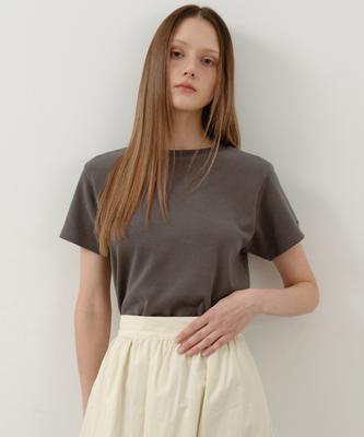 Wednesday Oasis For Woman Soft Layered Embroidered Short Sleeve T-Shirt_4 Colors (W25-Tp54)