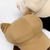 Solid Color Cat Ear Hat Woolen Octagonal Cap Fashion British Beret Hat  Autumn Winter