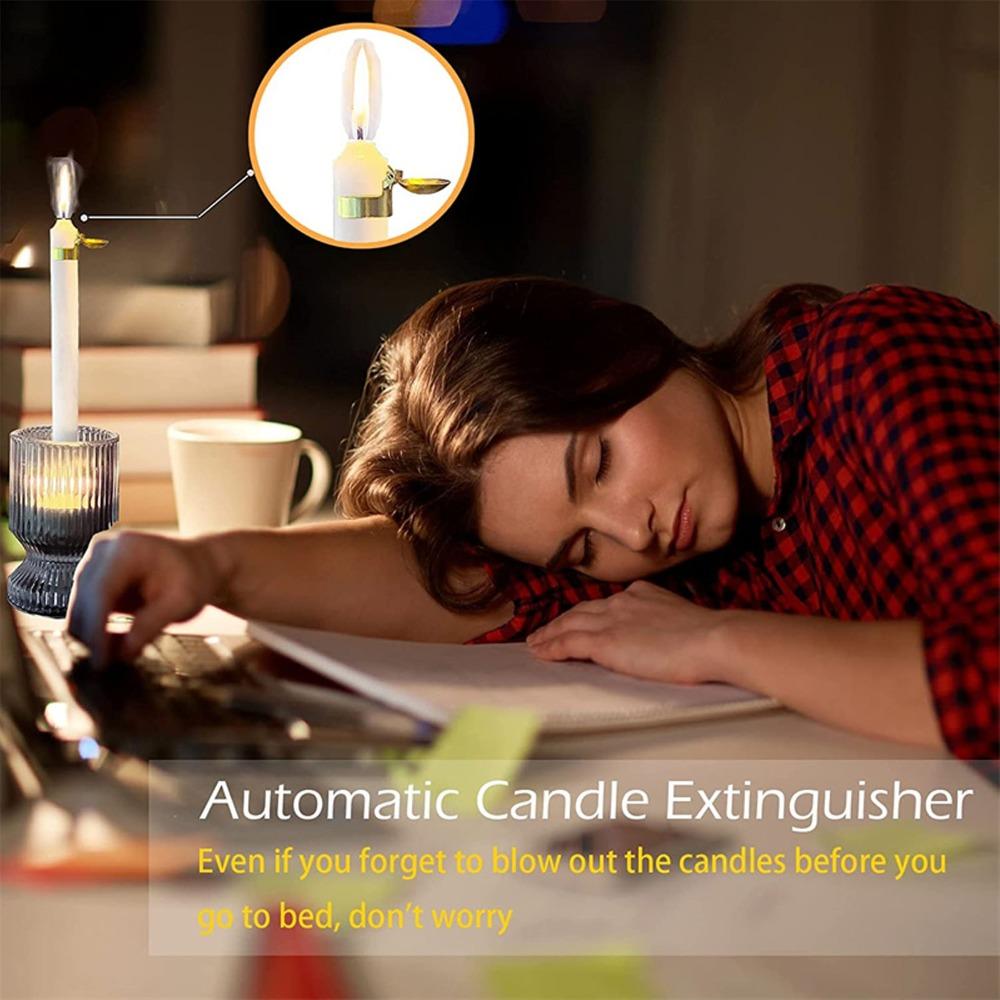 4Pcs Automatic Candle Extinguisher Compact Safe Candle Flame Extinguisher Lightweight Automatic Candle Extinguisher Dining