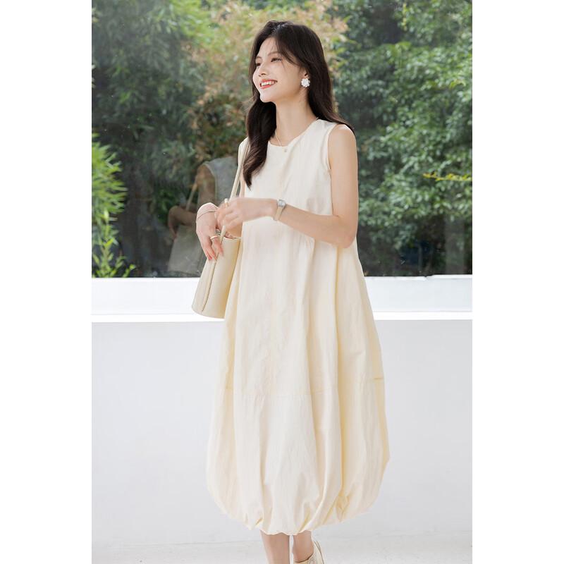 MOKANA Urban Casual Sleeveless A-line Midi Dress MKNJD3391