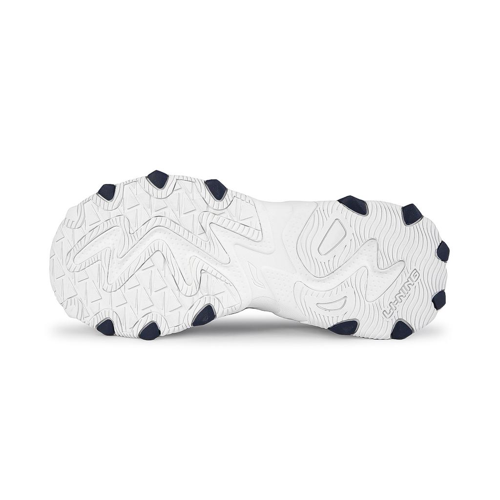 Li-Ning Classic Retro Comfortable Versatile Shock Absorbing Non-Slip Wear-Resistant Low-Top Casual Shoes Men Sneaker Standard-White AGCV399-1