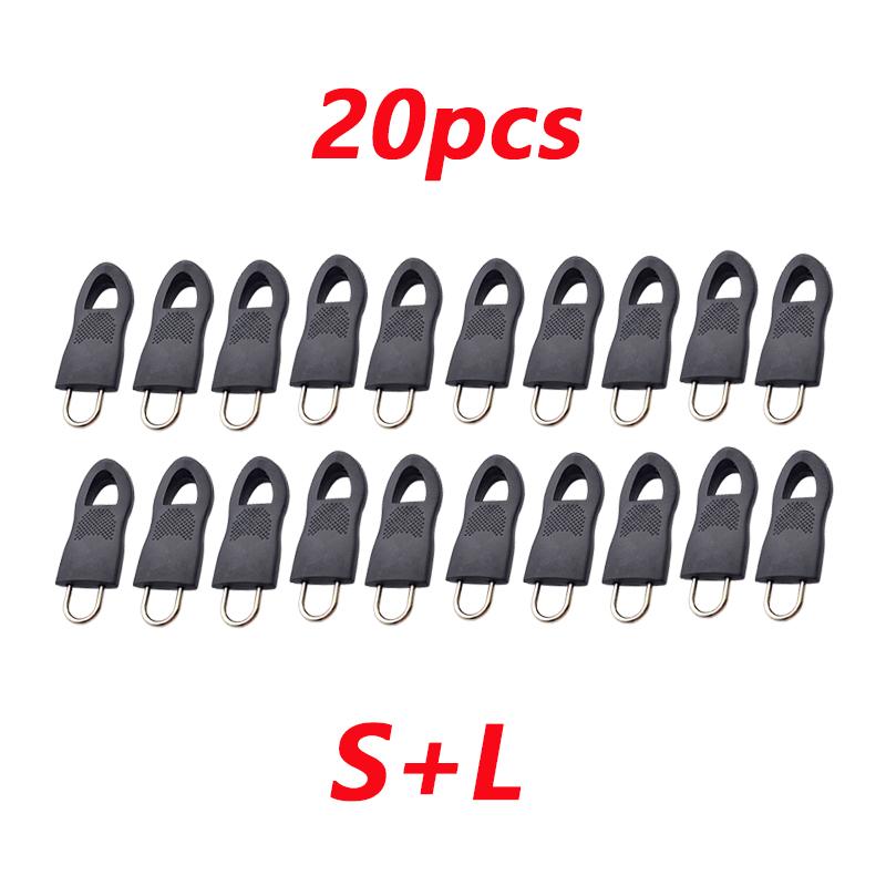 10/20pcs Replacement Zipper Head Tool-free Removable Zipper Puller for Luggage Schoolbag End Fit Rope Tag Clothing Zip Fixer