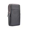 Nylon Mobile Phone Waist Bag with Double Zippers for Men