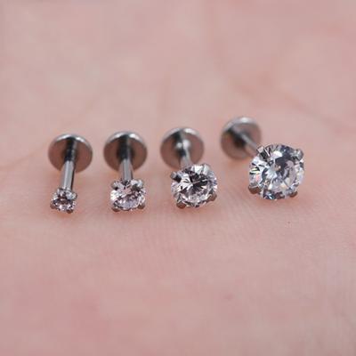 Moda 1 pezzo unisex Labret anello per labbro orecchio superiore stud piercing trago elica