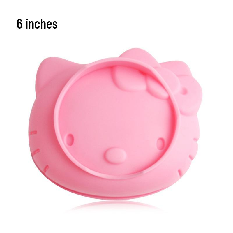 6-Inch Kitty Cat & Seashell Silicone Mold for Cake, Steamed Cake, Ice Making, Baking, and Children's Archaeological Excavation.
