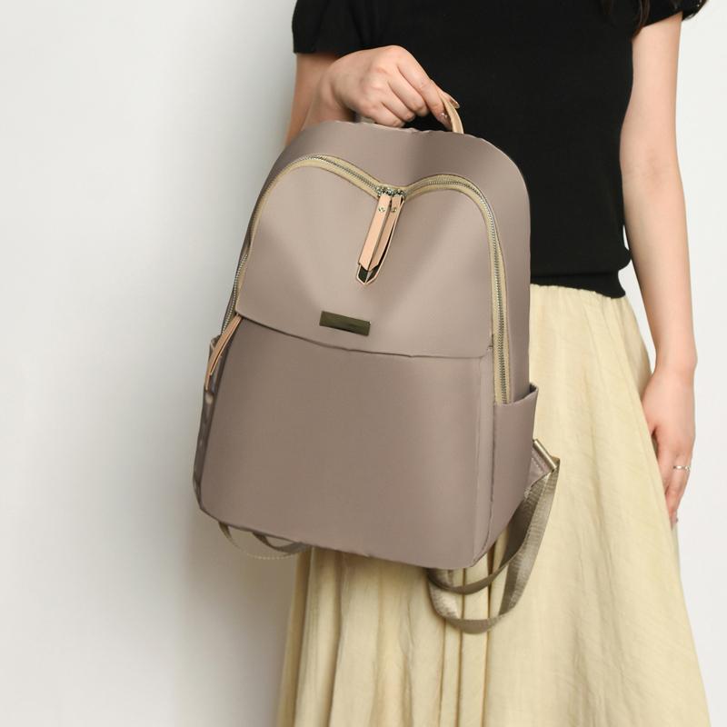 Oxford Women Travel Backpack Commuter Solid Color Backpack Student Schoolbag