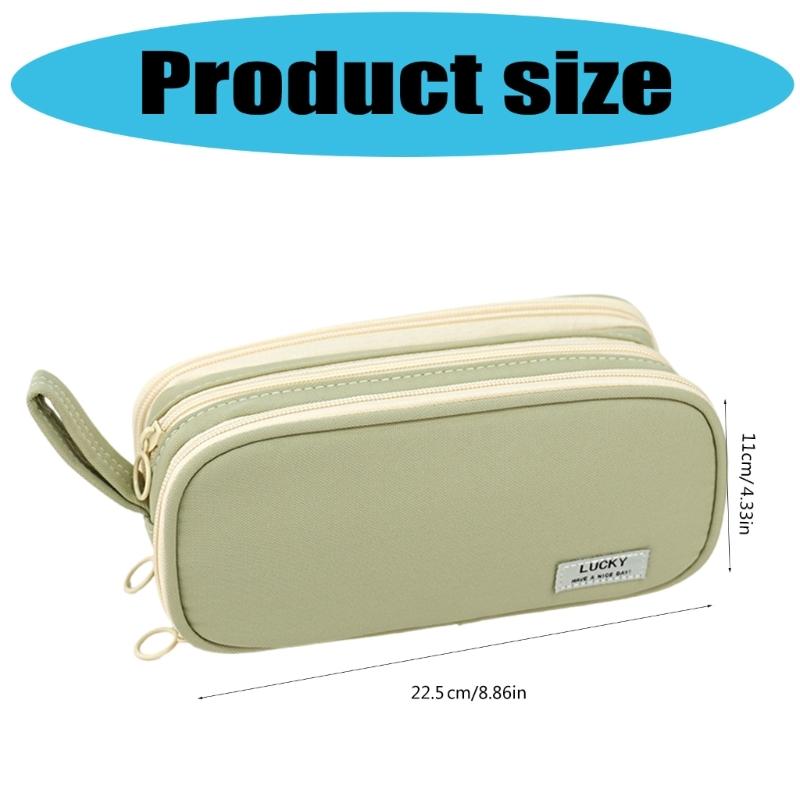 Practical Pencil Case Simple Pencil Bag Large Capacity Pen Case Pen Pouch Aesthetic Pen Bag Pencil Organisers