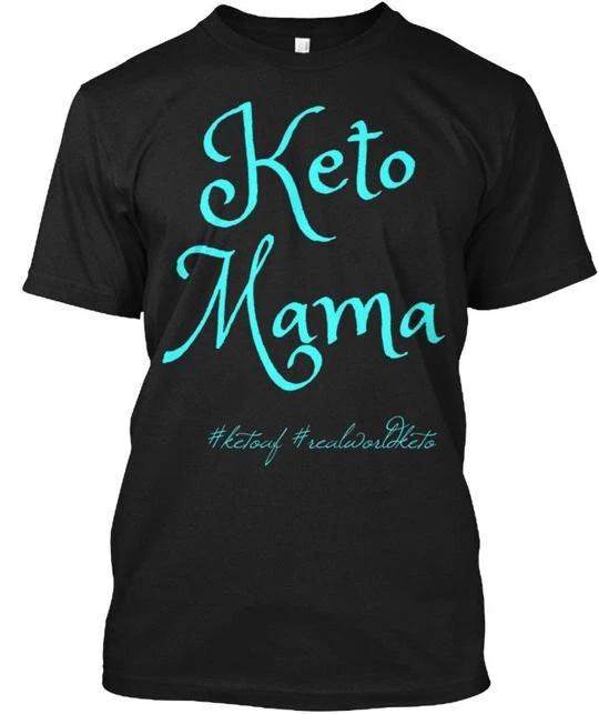 Кето Мама Мятный Шрифт ketoaf realworldketo Футболка Сделано в США Размер от S до 5XL L