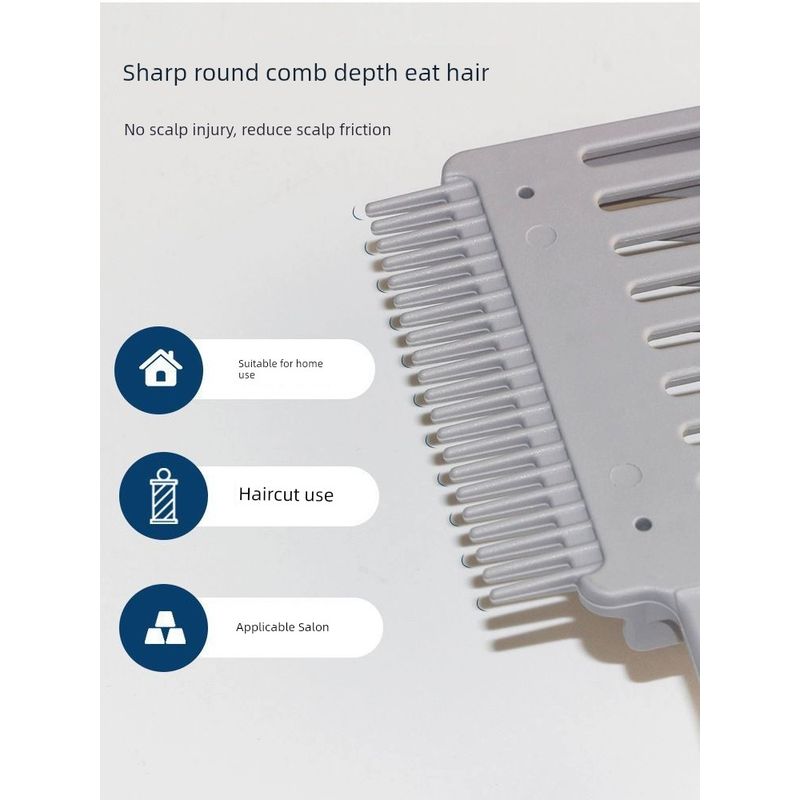 Men For Home Self-Service Yourself Hair Scissors Hair Trim Comb Gradient Brush Shape Push Edge Positioning Hairdressing Comb Supplies