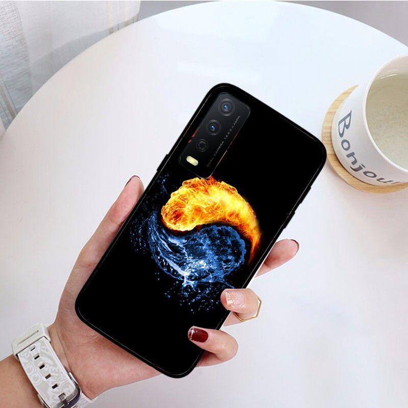 Yin yang ryba funda Kryt na telefon Pro vivo Y31 Y30 Y33S Y11S Y12S Y17 Y20 Y20S Y21 Y21S Y1S Y53S Y15 Y19 Y91C V23 5G Pouzdra coque