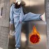 Thick Velvet Sports Suit for Women, Autumn and Winter Korean Style Loose Fashion Sweatshirt Casual Two-piece Set