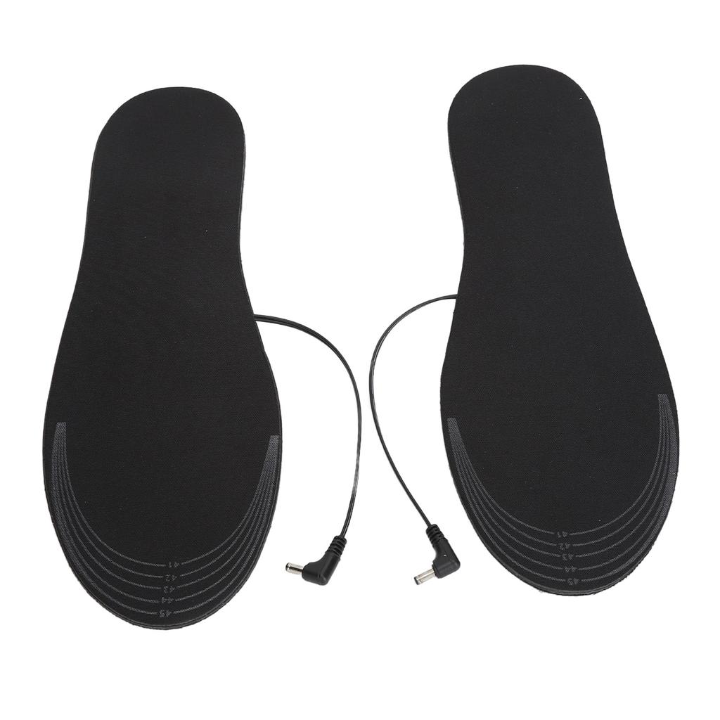 2Pcs Heated Insoles L Size USB Plug In Washable Foot Warmer Electric Heated Soles for Men