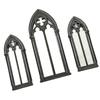 Decorazioni murali con Finestra ad Arco Cattedrale Rustica Cornice di Finestra Finta Decorativa da Fattoria Finestra Tradizionale con Cornice in Legno Regalo