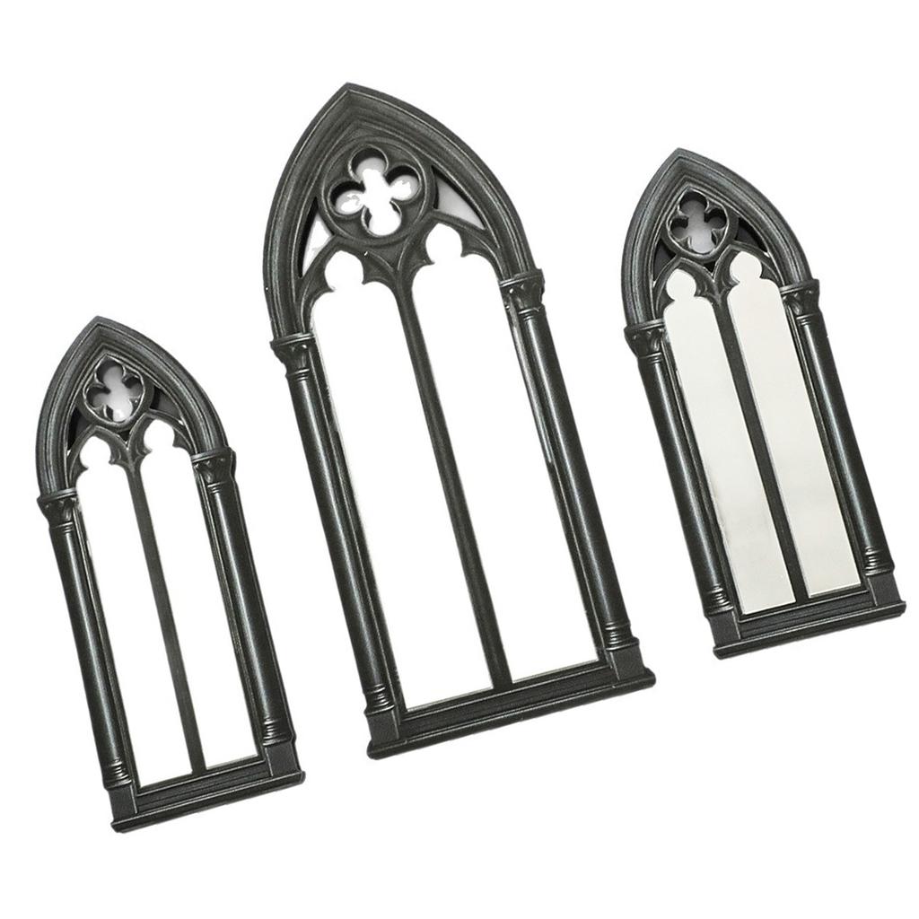 Decorazioni murali con Finestra ad Arco Cattedrale Rustica Cornice di Finestra Finta Decorativa da Fattoria Finestra Tradizionale con Cornice in Legno Regalo