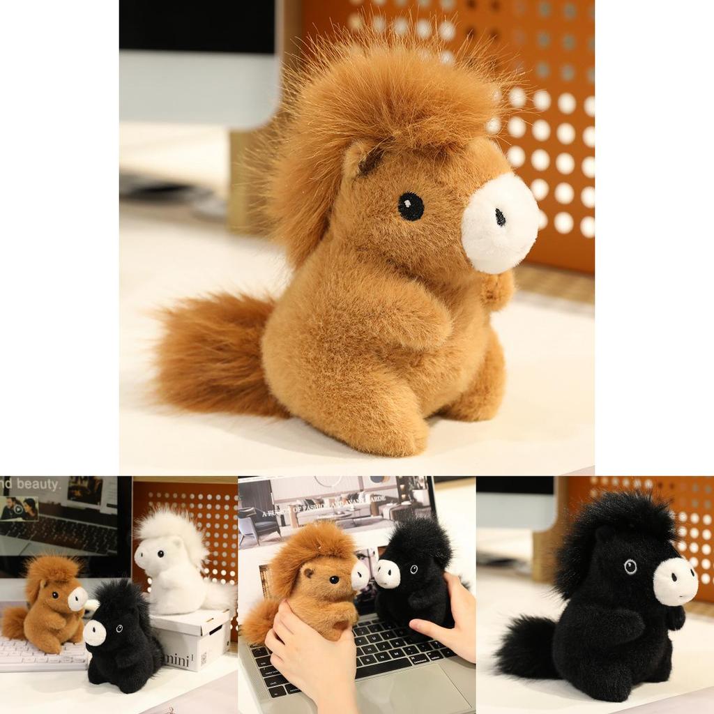 Pony Plush Doll For Home Office Decor Girls Gift Soft Toy 13cm