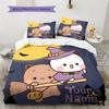 Custom Name Halloween Night Adventure Bedding,Quilt Set Quilt Cover Pillowcase Home Birthday Gift (1 * Duvet Cover + 2 * Pillowcase, Without Core)