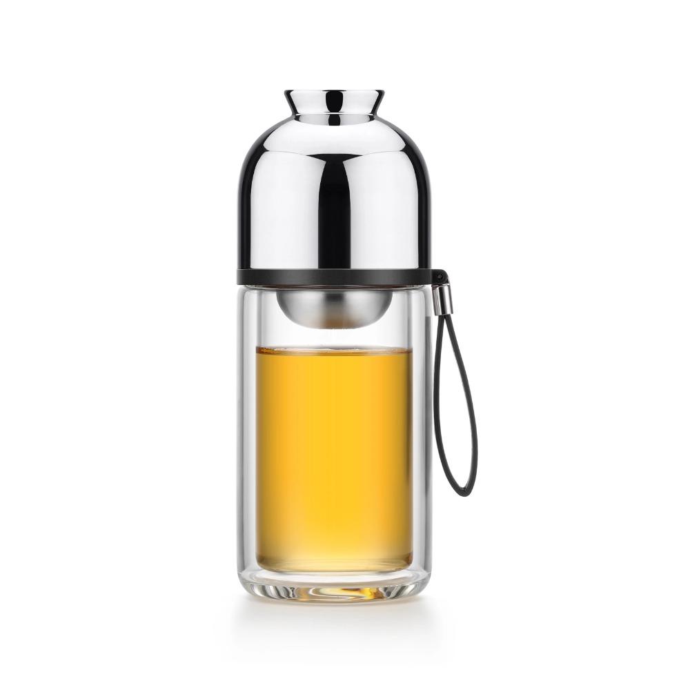SAMADOYO-Tea Separator, Heat-Resistant Glass Brewing, Tea Filtration, Portable Cup, Outdoor, Travel, Vehicle Water Cup