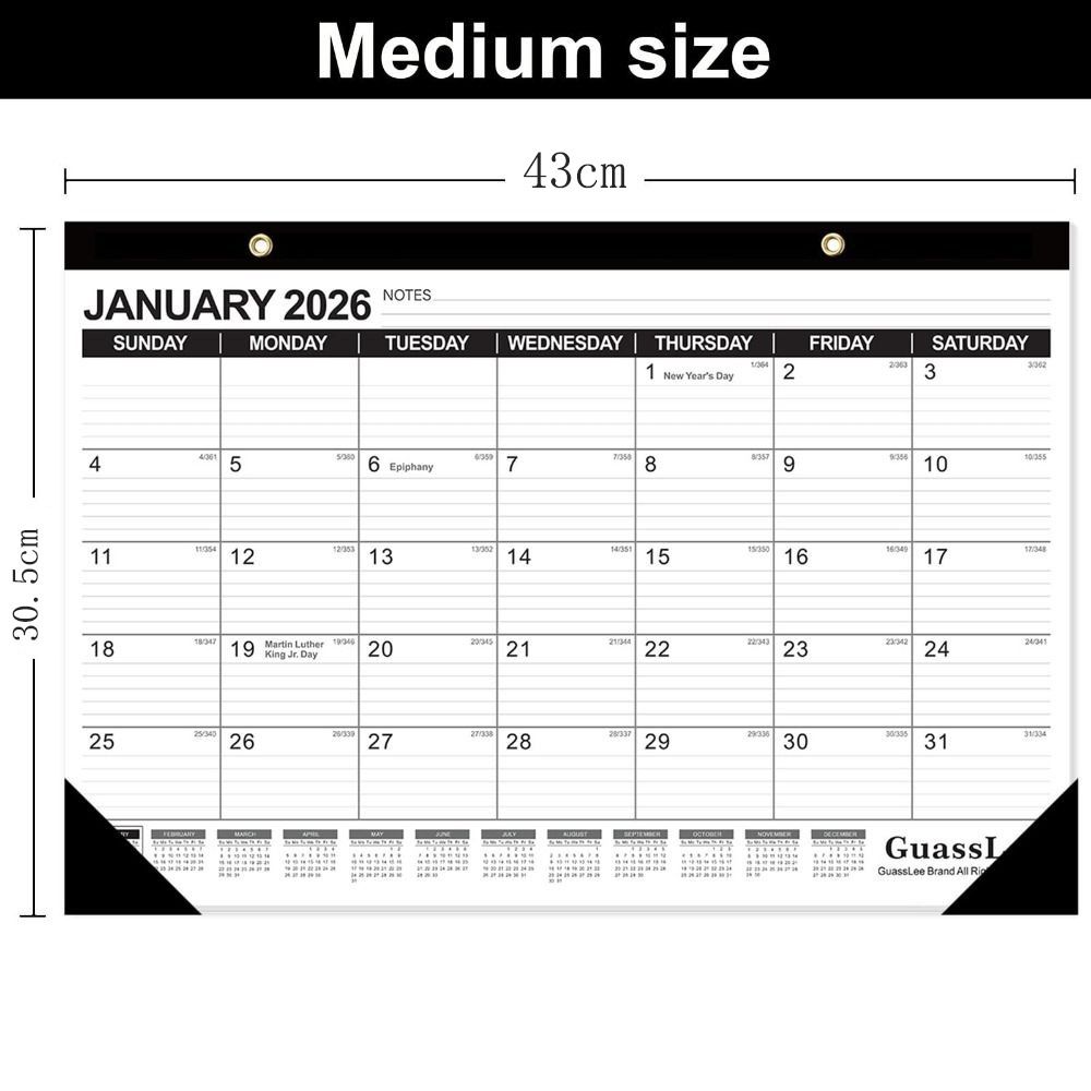 Daily Planning Monthly Calendar Large Format Time Agenda Planner Hangable Calendar  Home Decoration