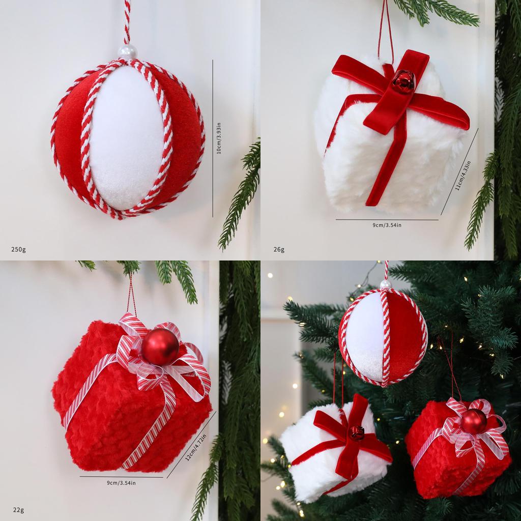 Christmas Tree Ornaments With Foam And Fabric For Holiday Decor And Gift Packaging