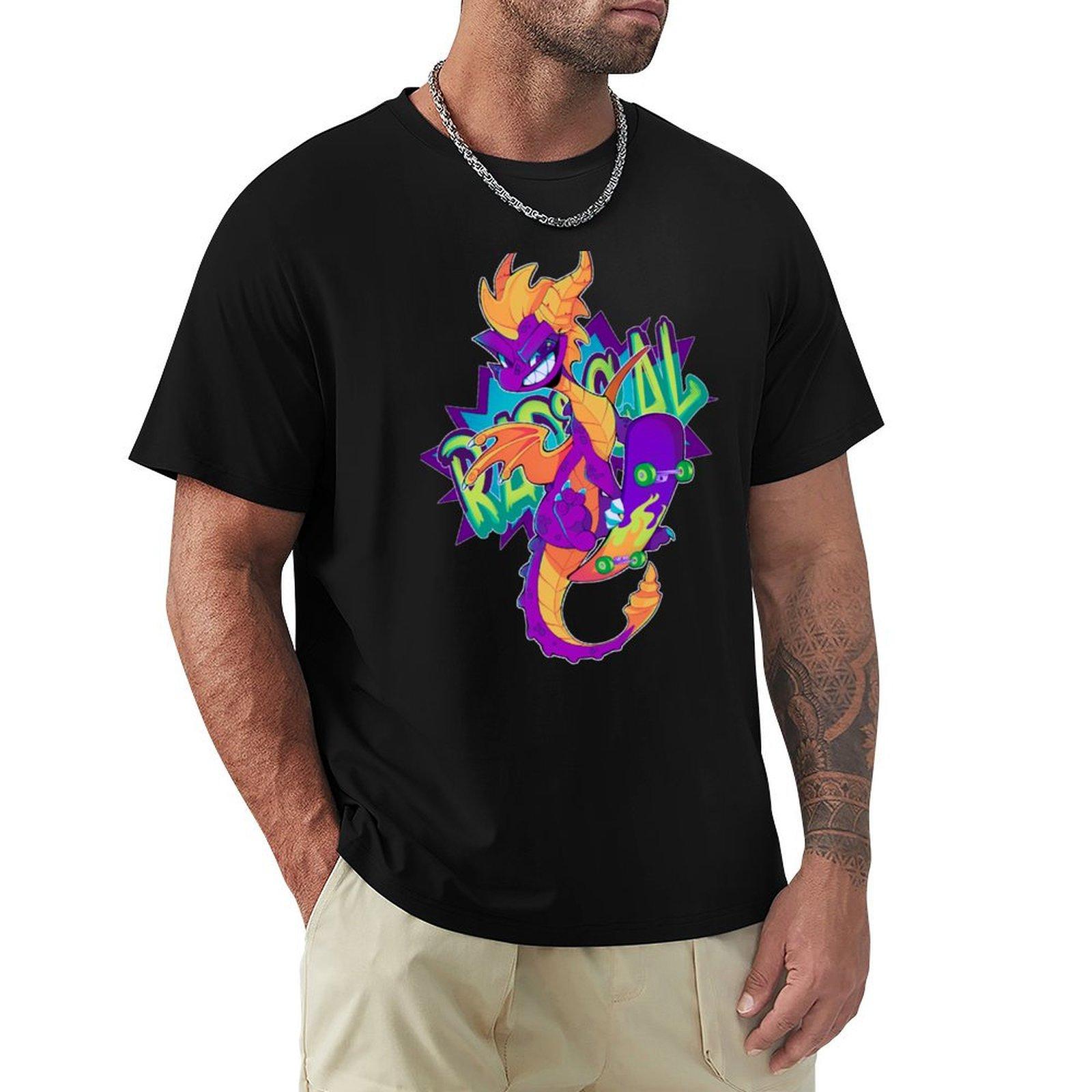 

RADICAL DRAGON TShirt vintage anime shirt aesthetic clothes Clothing man t shirt mens tall t shirts 4XL