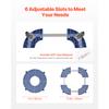 VEVOR 440lbs Blue/Black Trash Can Dolly Round Roller Base 15-22.8 In Adjustable with 4 Wheels Drum Rolling Cart for Plant Caddy