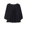 Elegant plissert bluse avslappet ensfarget chiffonskjorte dametopper vår sommer trekvart erme klær Blusa Mujer 25899