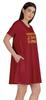 Inkmeso Vaccinated & Ready To Party T-Shirt Casual Scoop Neck Tunic With
