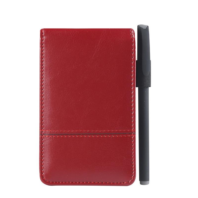Portable Professional Premium Business Corporate A7 PU Leather Journal Notebook with Calculator Working Small Notebook Notepad (Red,A7) красный