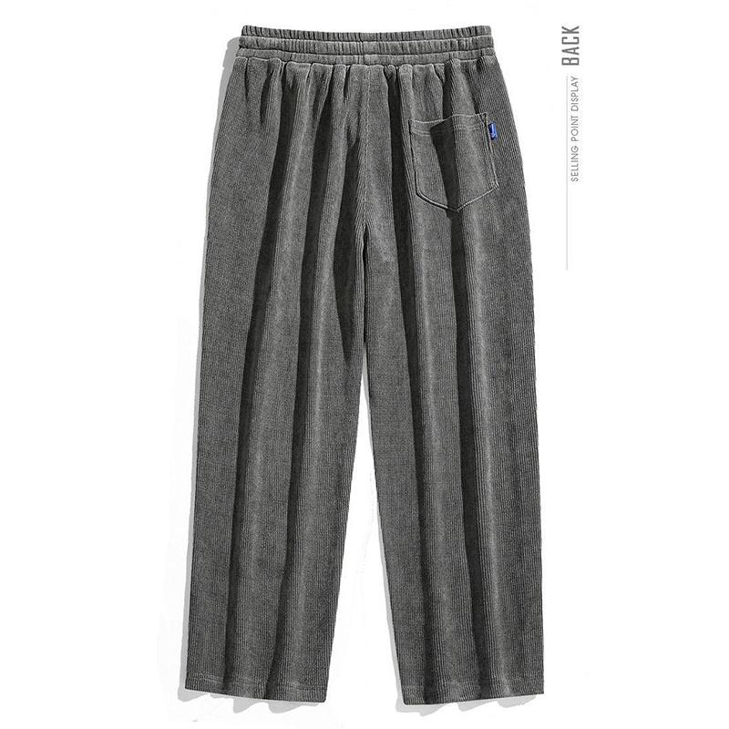 Spring and Summer Plus Size Men's Pants, Loose Casual Sweatpants, Fashionable Straight Leg Sports Pants