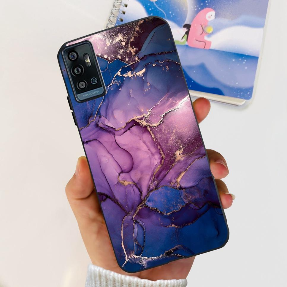For ZTE Blade A71 6.52" Case Cartoon Dinosaur Football TPU Soft Silicone Cover For ZTE Blade A71 2021 A7030 Phone Cases Fundas