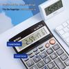 MG-166 12-Digit Large Screen Metal Voice Calculator