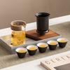 with tea strainer Travel Ceramic Teapots Chinese Style Mini Tea Cup Set  Teas Brewing Utensils