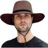 Men's and Women's Wide Brim Panama Hat for Outdoor Summer Use