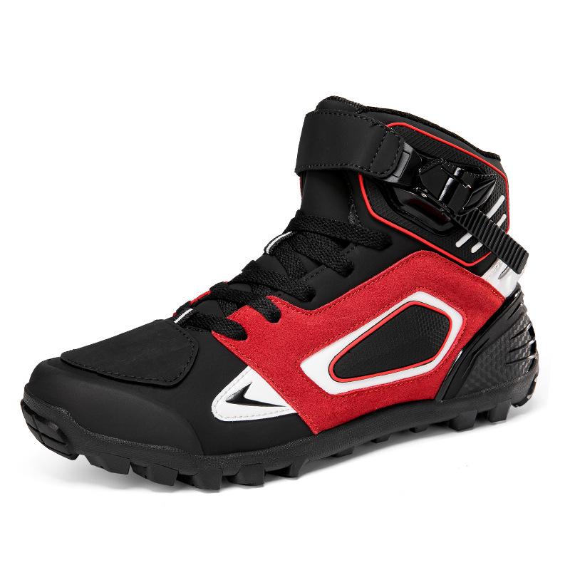 JC-A1671 Men's Motorcycle Riding Boots for All Seasons - Short, Off-Road Racing Style