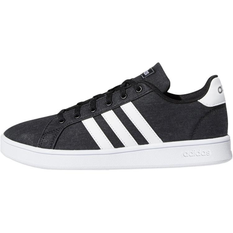 (GS) adidas neo Grand Court Grey Black Kids EG1517 EU 29