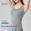Tencel Lyocell Wide Shoulder Tank Top - Sleeveless, Cool, Skin-friendly, Versatile Base Layer (No Bra Pads).