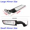 For HONDA Kawasaki Suzuki Yamaha BWM Motorcycle Mirrors Modified Wind Wing Adjustable Rotating Rearview universal