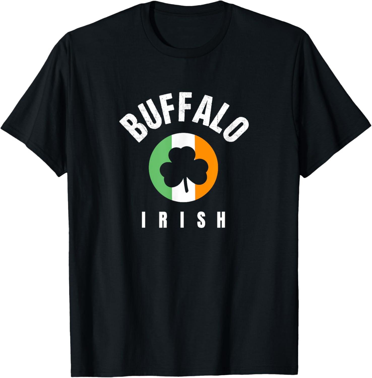 Buffalo NY St Patricks Green Buffalo Saint Paddys Irish Cool T Shirt XL