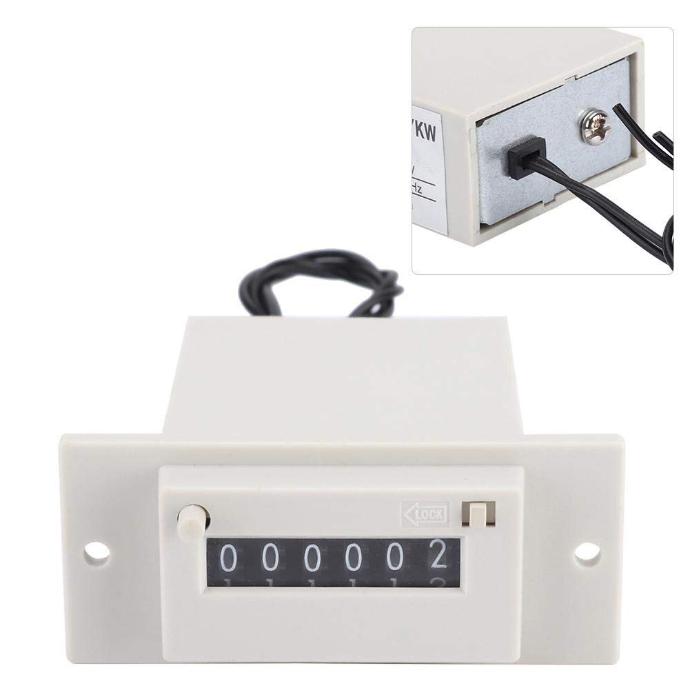 Digitální elektromagnetický čítač s počítáním Multifunkční elektronický pulzní čítač pro průmyslovou výrobu a výzkum Počítadlo, 6místné