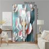 2 pcs   versatile polyester transparent curtains for home decoration Charming Floral for use in bedrooms and living rooms