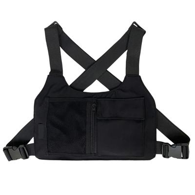 Brusttasche für Männer Frauen, Wasserabweisende Laufweste mit Handyhalter, Outdoor-Sport-Frontweste für Workouts