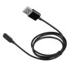1m 3.3ft Smart Watch Magnetic Charger Charging Data Cable Black for Asus ZenWatch 2