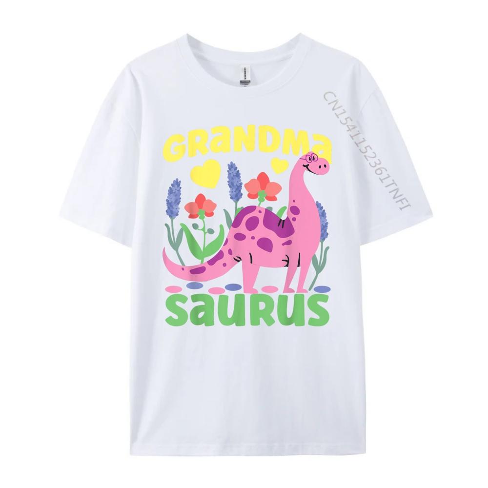 Grandma Saurus Dinosaur For Funny Grandmother Harajuku T Shirt Homme Easter Day