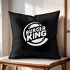 Brand HHun Burger King Cushion Cover Natural Linen Organic Fabric DoubleSided Printing Couch Pillow Covers Home Decor